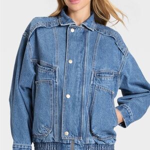 Universal Thread Relaxed Bomber Denim Jacket
